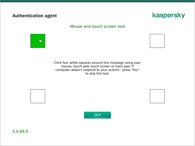 Verificação de dispositivos apontadores no utilitário de teste FDE