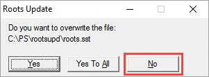Отмена перезаписи файла roots.sst