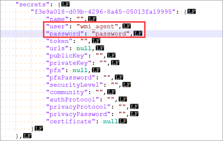 Заполнение полей «user» и «password».