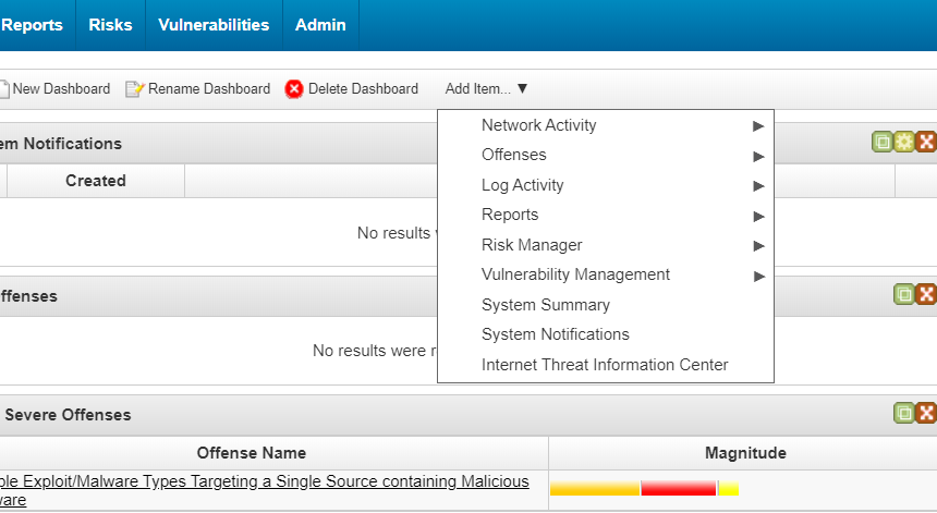 Configuring system notifications in QRadar.