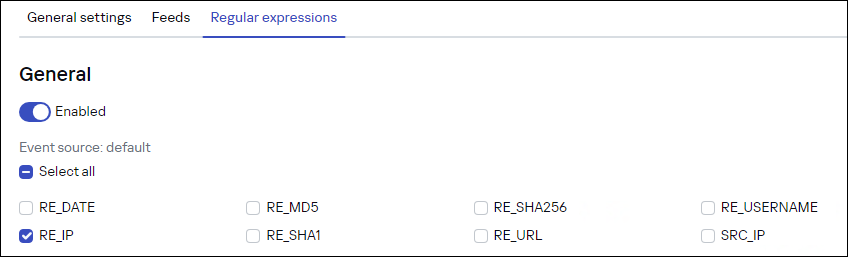 Retrospective scan settings
