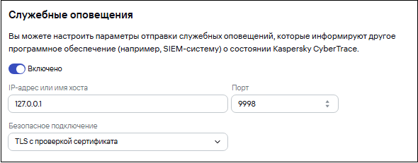 SIEM через TLS.