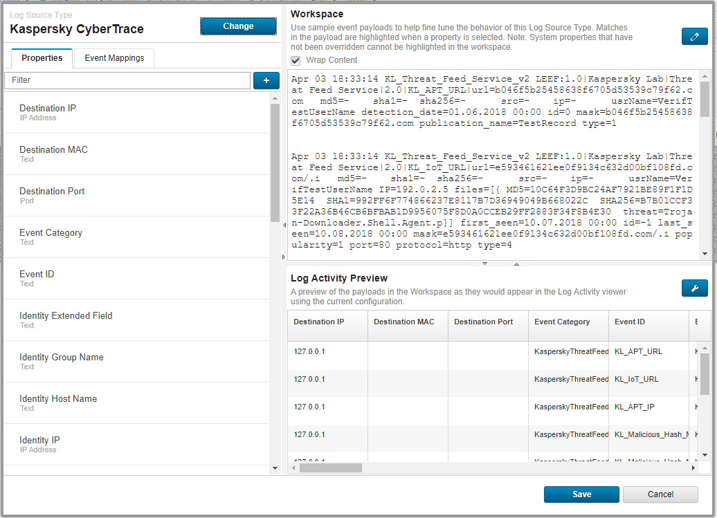 Окно DSM Editor