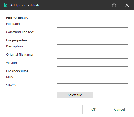 Example 1. Excluded processes