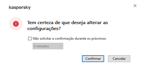 A janela contém campos para inserção do nome de usuário e senha. O usuário pode selecionar um período de tempo durante o qual o aplicativo não solicitará a senha.