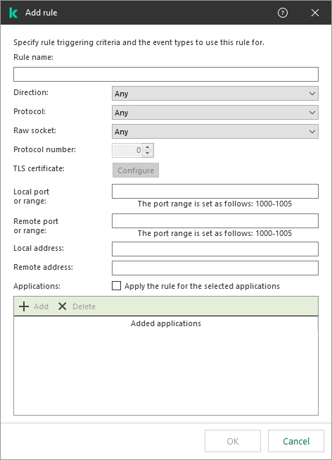 Example 2. Excluded network communications