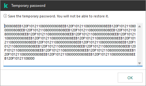 Set Temporary Password Using a temporary password to grant permissions