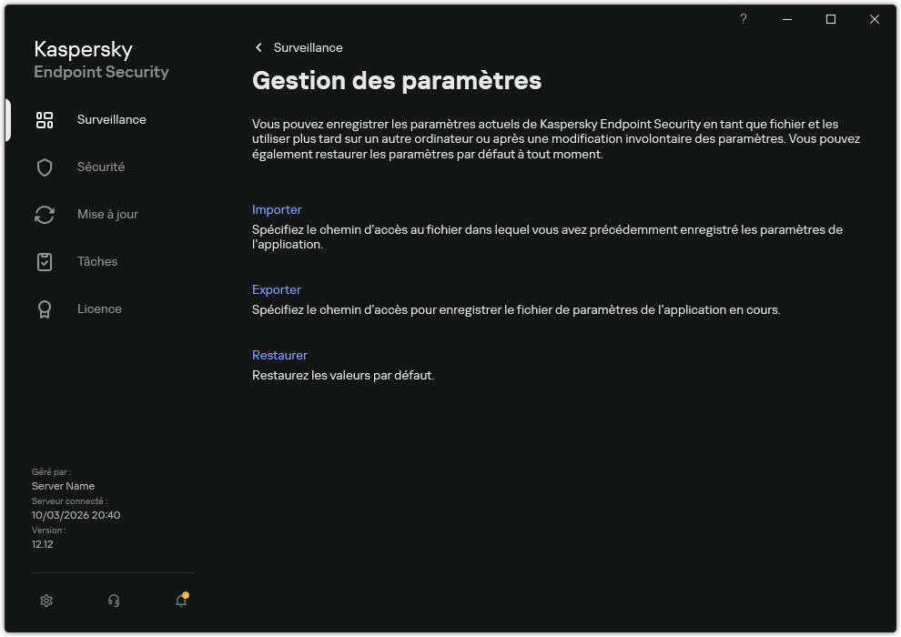 Création et utilisation d'un fichier de configuration