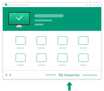 Ligação do My Kaspersky