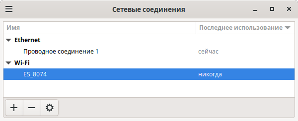 Сетевые соединения.