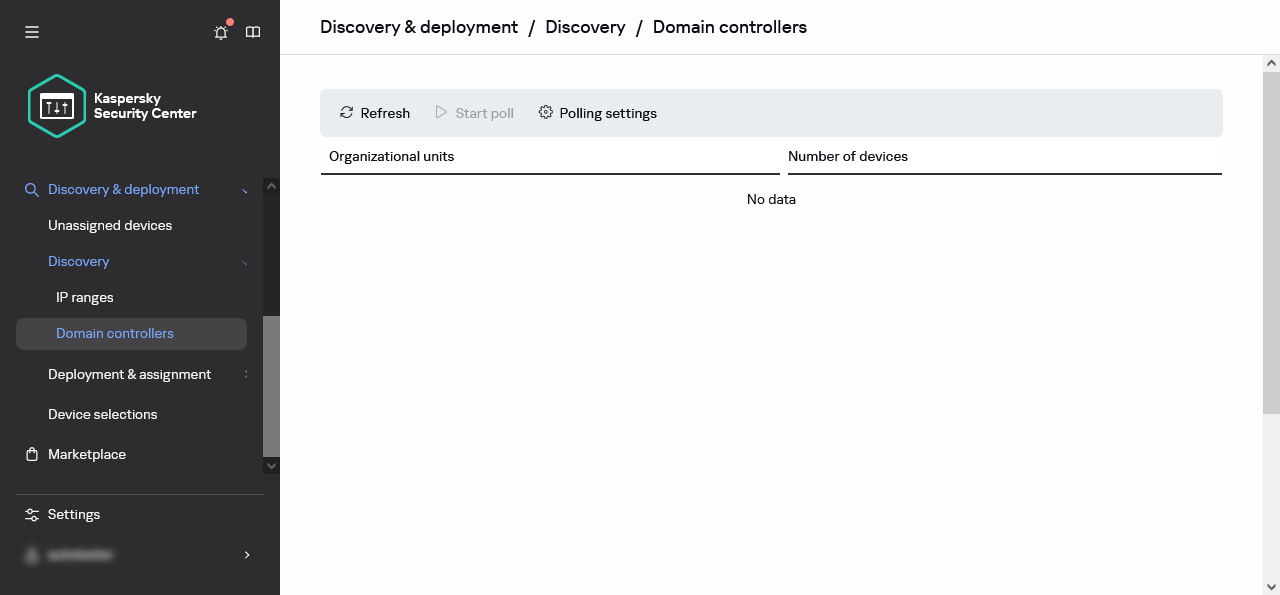 Domain controller polling window.