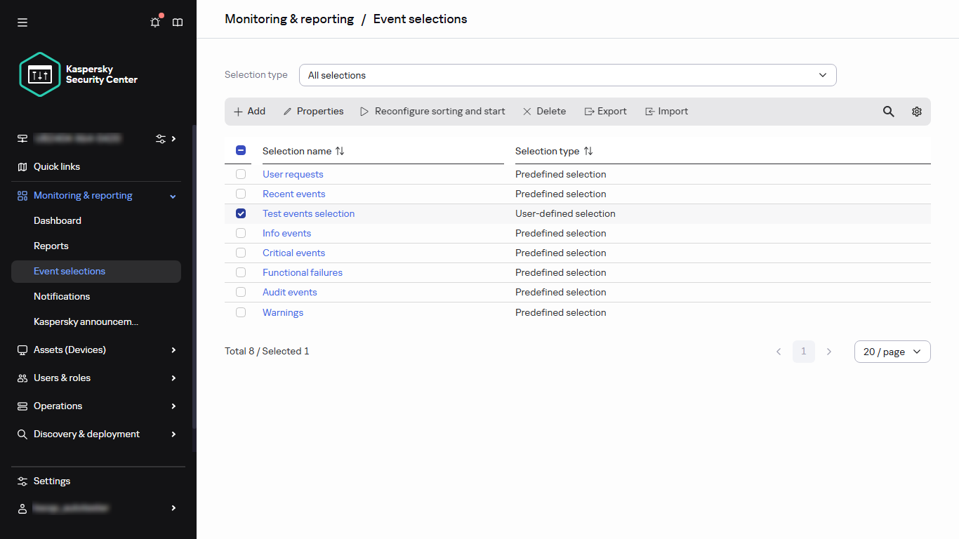 Event Edit Overview Editing an event selection