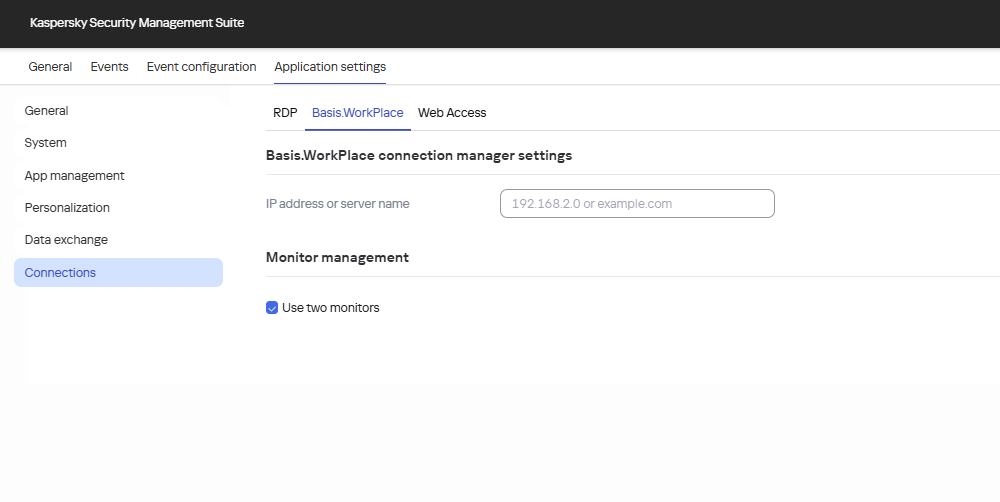Configuring a connection to a remote environment using the Basis ...