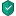 Green shield with a white tick