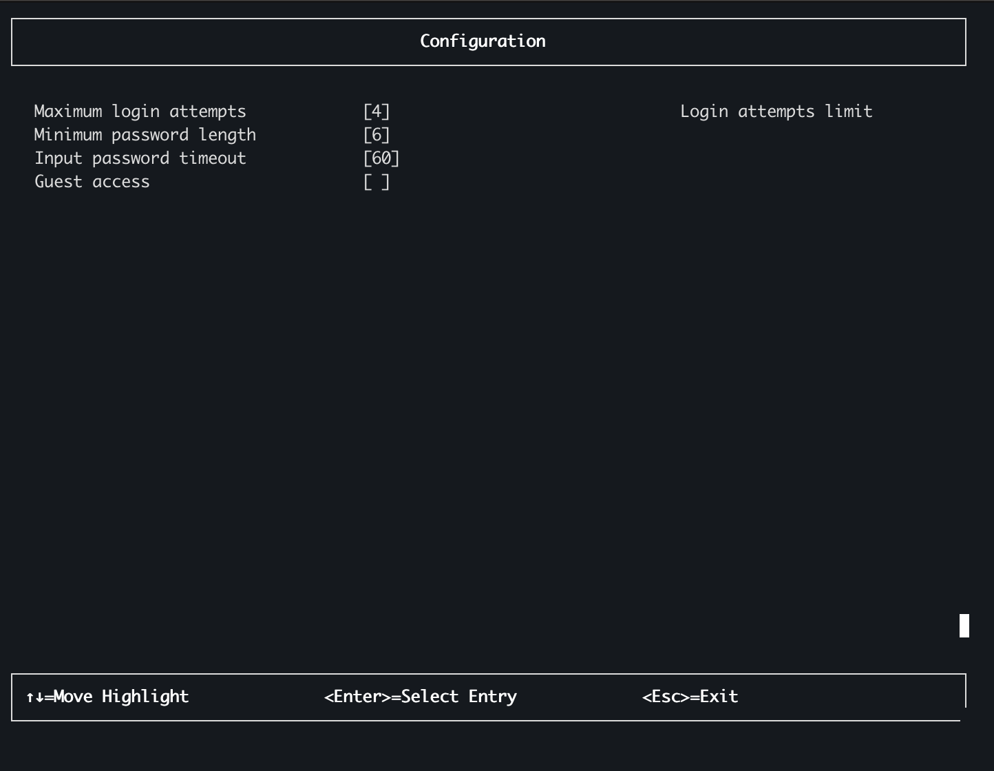 Раздел Configuration в BIOS.