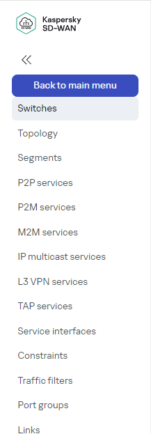 User interface of the solution